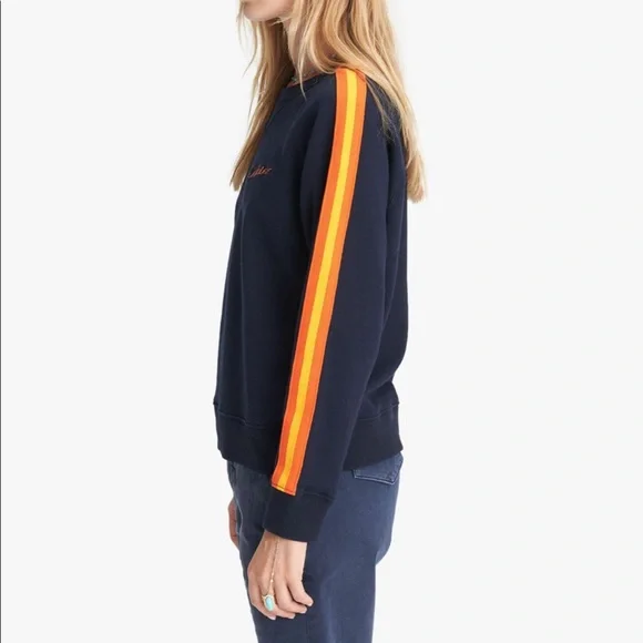 MOTHER The Square (Sweatshirt) in Sunshine - Navy - NWT - Picture 3 of 6